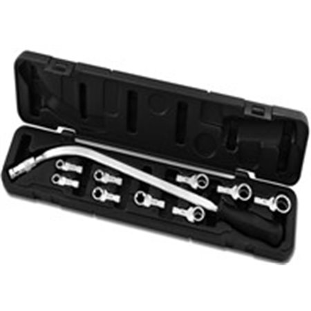 PROFITOOL 0XAT1454 - Belt tensioner wrench with replaceable tips: 12, 13, 14, 15, 16, 17, 18, 19mm