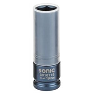SONIC 3310119 - Socket impact Hexagonal 1/2”, metric size: 19mm, for wheels, length 86mm