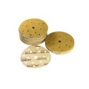 PROFIRS 0RS801-P240 - Sandpaper, disc, P240, diameter: 150mm, colour: brown, for manual polishing, 100pcs, number of holes: 15