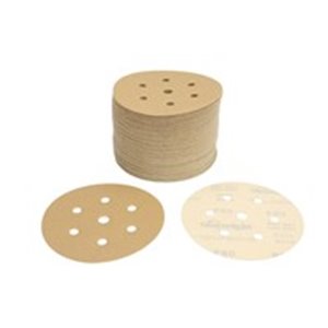 SUN52606 GOLD Sandpaper: disc, rip tape, number of holes: 7, gradation: P8
