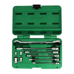 TOPTUL GAAI1004 - Set of combination wrenches 10 pcs, 8; 10; 12; 13; 17; 19, packaging: plastic suitcase