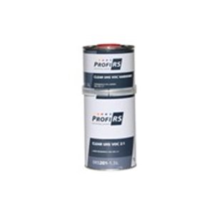 PROFIRS 0RS201-1.5L - Paint (1,5 l) transparent, UHS, gloss, to body, volatile organic compounds: 420, proportions: 2:1, with ha