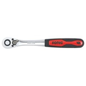 SONIC 7121502 - Ratchet handle, 3/8 inch (10 mm), number of teeth: 60, length: 195 mm, profile: square, type: reversible, for bi