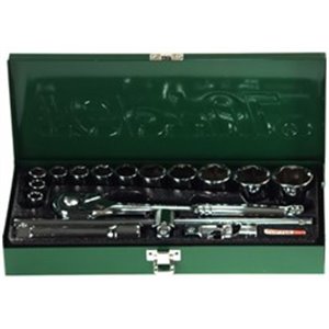 TOPTUL GCAD1606 - Set of tools, 12PT socket(s) / extension bar(s) / ratchet(s) / reduction/s / universal joint(s) 1/2\\\