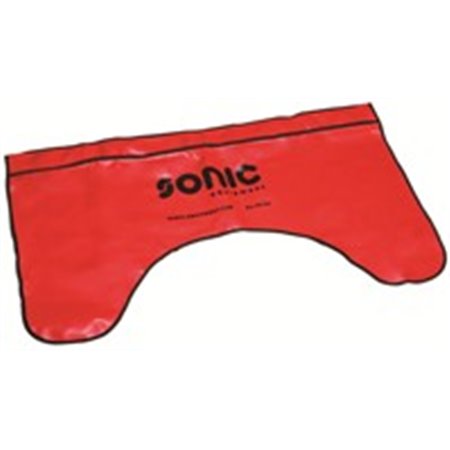 SONIC 48104 - Skyddskåpa (röd, folie, för fender, återanvändbar, 1 st) sugkopp