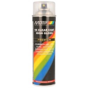 MOTIP 004124 - Paint (0,5 l) transparent, acrylic, gloss, type of application: spray