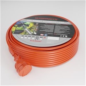 MAMMOOTH EXT/CG/5VV-F3X1.5/30M1F - Extension cord cable garden 30m, 230V, 3x1,5mm², number of 230 V sockets x 1pcs F (schuko), 1