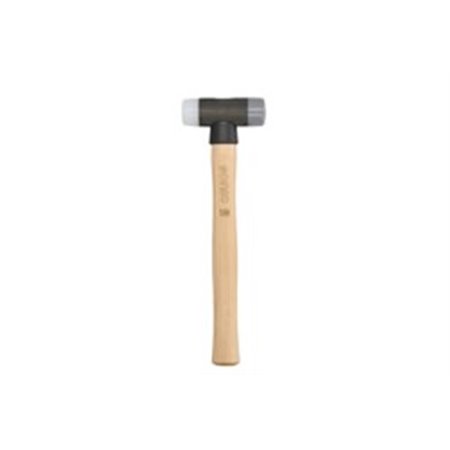 SONIC 4822102 - Hammer mjukt ansikte, huvud dubbelsidig / plast / mjuk-hård, skaft: trä, vikt 275g, längd: 300 mm