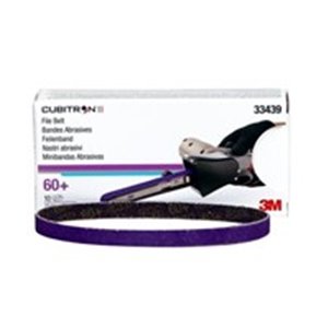 3M 3M33439 - Sandpaper Cubitron II, band, P60, 10mm x 330mm, colour: purple, 10pcs