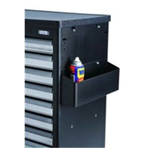 Black side shelf for tool trolley. SONIC is an experienced designer and manufacturer of hand tools for tool trolley systems. It 