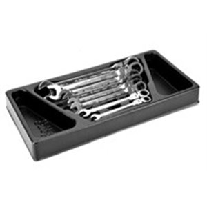 HANS TT-33 - Insert tray with tools for trolley, combination ratchet wrench(es), 8pcs, insert tray size: 190x380mm,
