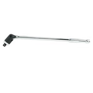 TOPTUL CEAD1618 - Ratchet handle, 1/2 inch (12,5 mm), number of teeth: 24, length: 450 mm, type: reversible, swivel, for bits, f