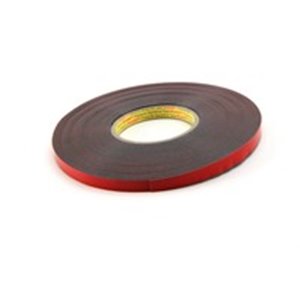 3M 3M80320 - Double-sided adhesive tape, material: acrylic, colour: red, dimensions: 12mm/20m, quantity per packaging: 1pcs