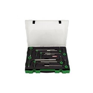TOPTUL GZC09030 - Set of key wrenches 9 pcs, profile: HEX, hEX size: 10; 2; 2.5; 3; 4; 5; 6; 7; 8; 9 mm