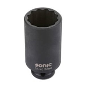 SONIC 3398536 - Socket impact 12-angle 1/2”, metric size: 36mm, long, length 85mm