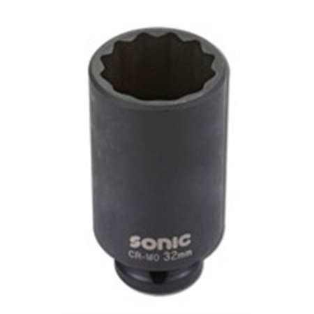 SONIC 3398536 - Socket impact 12-angle 1/2”, metric size: 36mm, long, length 85mm