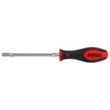 SONIC 47537 - Wrench socket flexible, with a handle HEX, 7 mm, handle: plastic
