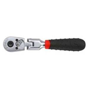 SONIC 7110101 - Ratchet handle, 1/4 inch (6,3 mm), number of teeth: 45, length: 133 mm, profile: square, type: flexible, rattle 
