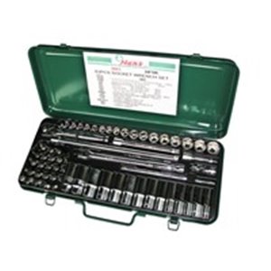 HANS 3663 - Set of socket wrenches, 6PT socket(s) / extension bar(s) / handle(s) / Philips PH insert bit(s) / ratchet(s) / TORX 