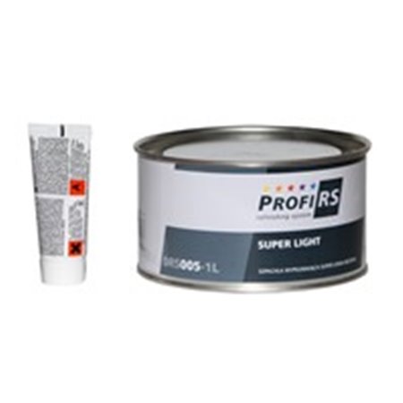PROFIRS 0RS005-1L - PROFIRS Putty super-light filler with hardener, 1l, intended use: galvanized metal, steel, colour: beige