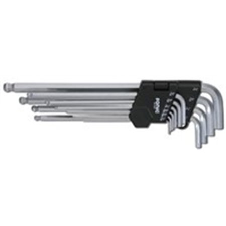 SONIC 601003 - Set of key wrenches 10 pcs, profile: HEX, inch size: 1/16 x 1/4 x 1/8 x 3/16 x 3/32 x 3/8 x 5/16 x 5/32 x 5/64 x 