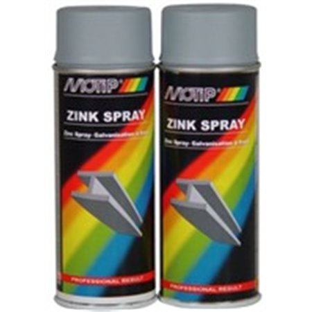 MOTIP 004061 - Färg (0,4 l), zink, matt, appliceringstyp: spray