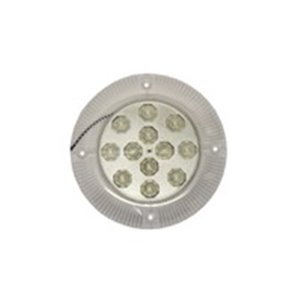 TRUCKLIGHT IL-UN012 - Interior lighting lamp (24V, surface, height 19mm, diameter 190mm, 12 diodes; silver reflector)