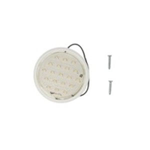 TRUCKLIGHT IL-UN002 - Interior lighting lamp (LED, 24V, surface, height 6mm, diameter 58mm, no switch, white housing)