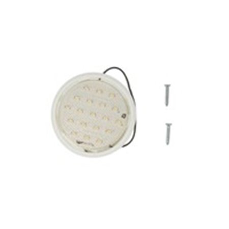 TRUCKLIGHT IL-UN002 - Interior lighting lamp (LED, 24V, surface, height 6mm, diameter 58mm, no switch, white housing)