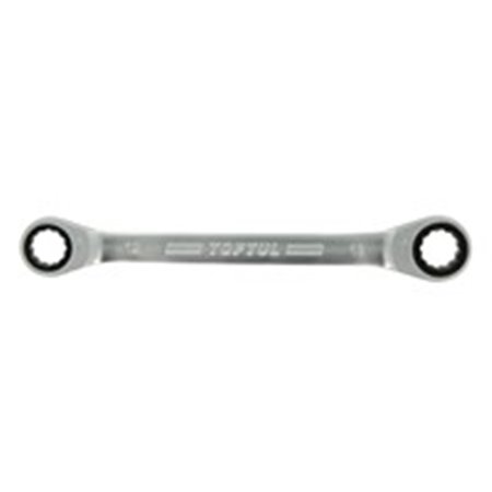 TOPTUL AOAG0809 - Wrench box-end / ratchet, double-ended, open-end, metric size: 8, 9 mm