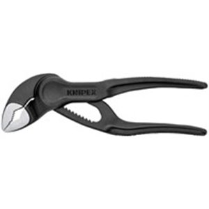 KNIPEX 87 00 100 - Pliers adjustable for pipes, straight, jaw spacing: 0-28mm, length: 100mm, precise adjustment, tempered teeth