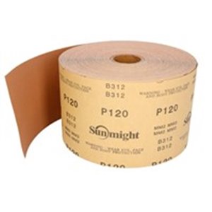 SUNMIGHT SUN30308 - GOLD Sandpaper: roll, gradation: P120, size:115mm x 50m, colour: beige, roll 1 pcs