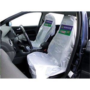 PAK-HURT QS174 - Protective cover for seat, quantity: 500 pcs, on roll, material: Foil, colour: White, disposable, with Q-Servic