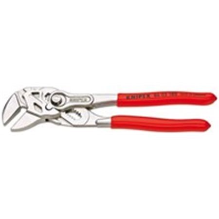 KNIPEX 86 03 180 - Pliers adjustable screwing unscrewing, straight, jaw spacing: 0-35mm, length: 180mm, similar operation to a 