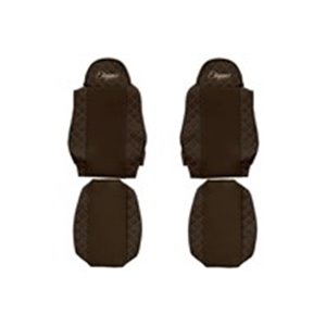 F-CORE FX05 BROWN - Seat covers ELEGANCE  - Top1autovaruosad