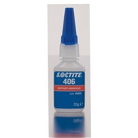 LOCTITE LOC 406 20G - Gummilim (1st 0,02kg) (snabblim för plast och gummi, maximalt mellanrum: <0,15 mm. Obs: LOCTITE SF 77