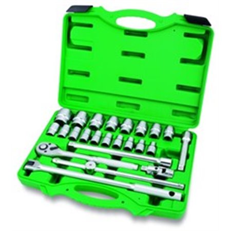 TOPTUL GCAI2412 - Set of tools, 6PT socket(s) / extension bar(s) / handle(s) / ratchet(s) / universal joint(s) 1/2\\\