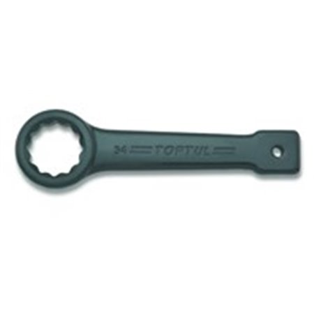 TOPTUL AAAR3535 - Skiftnyckel i boxände Heavy Duty Bi-hexagonal, metrisk storlek: 35 mm, längd 204 mm, finish: svart, krom molyb