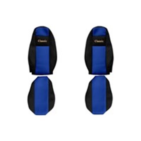 F-CORE PS32 BLUE Seat covers Classic (blue, material velours, seats with integrate
