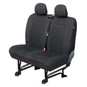 CARPASSION MMT CP30220 - Cover seats (jacquard, colour: graphite, front, rear seats) BUS II, compatibility with airbags