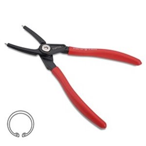 TOPTUL DCBD1305 - Pliers for Seger retaining rings, internal, straight, jaw spacing: 12-25 mm