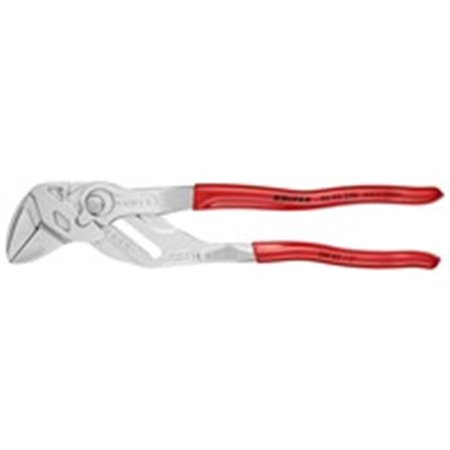 KNIPEX 86 03 250 - Pliers adjustable screwing unscrewing, straight, jaw spacing: 0-52mm, length: 250mm, similar operation to a 