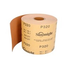 SUNMIGHT SUN30314 - GOLD Sandpaper: roll, gradation: P320, size:115mm x 50m, colour: beige, roll 1 pcs