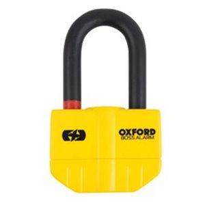 OF3 Pidurikettalukk alarmiga OXFORD Boss värv kollane spindel 14mm
