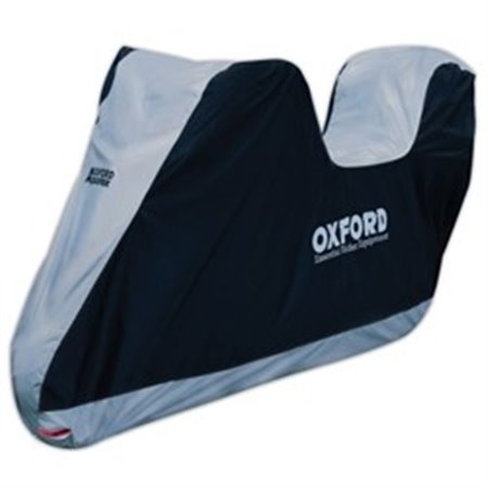 OXFORD CV203 - Motorcykelskydd OXFORD AQUATEX NEW C färg silver, storlek M - med plats för bagageutrymme