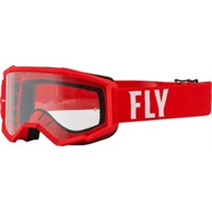 FLY 37-51145 Goggles FLY RACING FOCUS värv punane/valge, mõõt OS, tuuleklaas l
