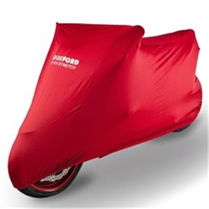 OXFORD CV176 - Motorcycle cover OXFORD PROTEX STRETCH Indoor CV1 colour red, size L