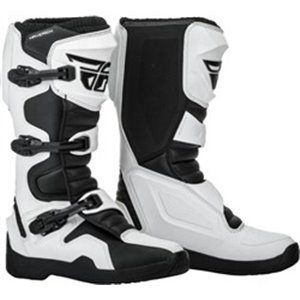 FLY FLY 364-67511 - Leather boots cross/enduro MAVERIK FLY RACING colour black/white, size 11