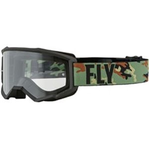 FLY 37-51133 Goggles FLY RACING FOCUS värv camo/must/roheline, mõõt OS, tuulek