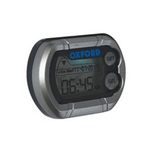 OXFORD OX562 - Clock Wodoodporny Clock OXFORD (colour Black/Grey electronic with a thermometer)
